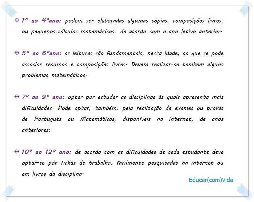estudar ferias